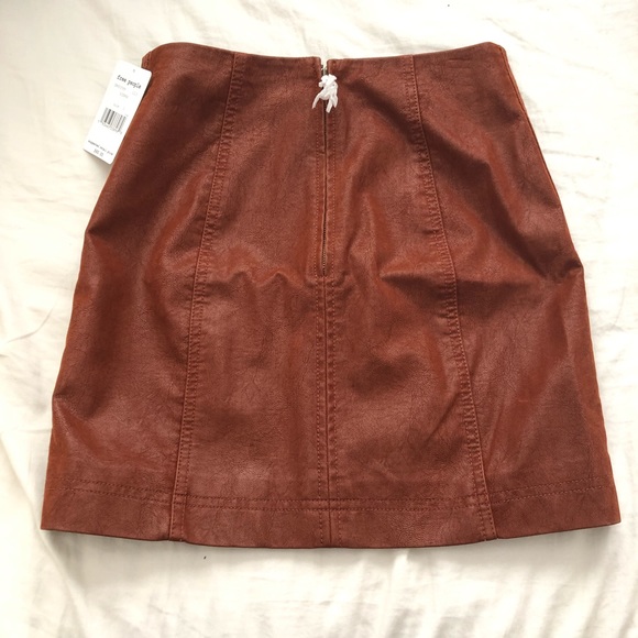Free People Modern Femme Vegan Suede Mini Skirt - Picture 5 of 6